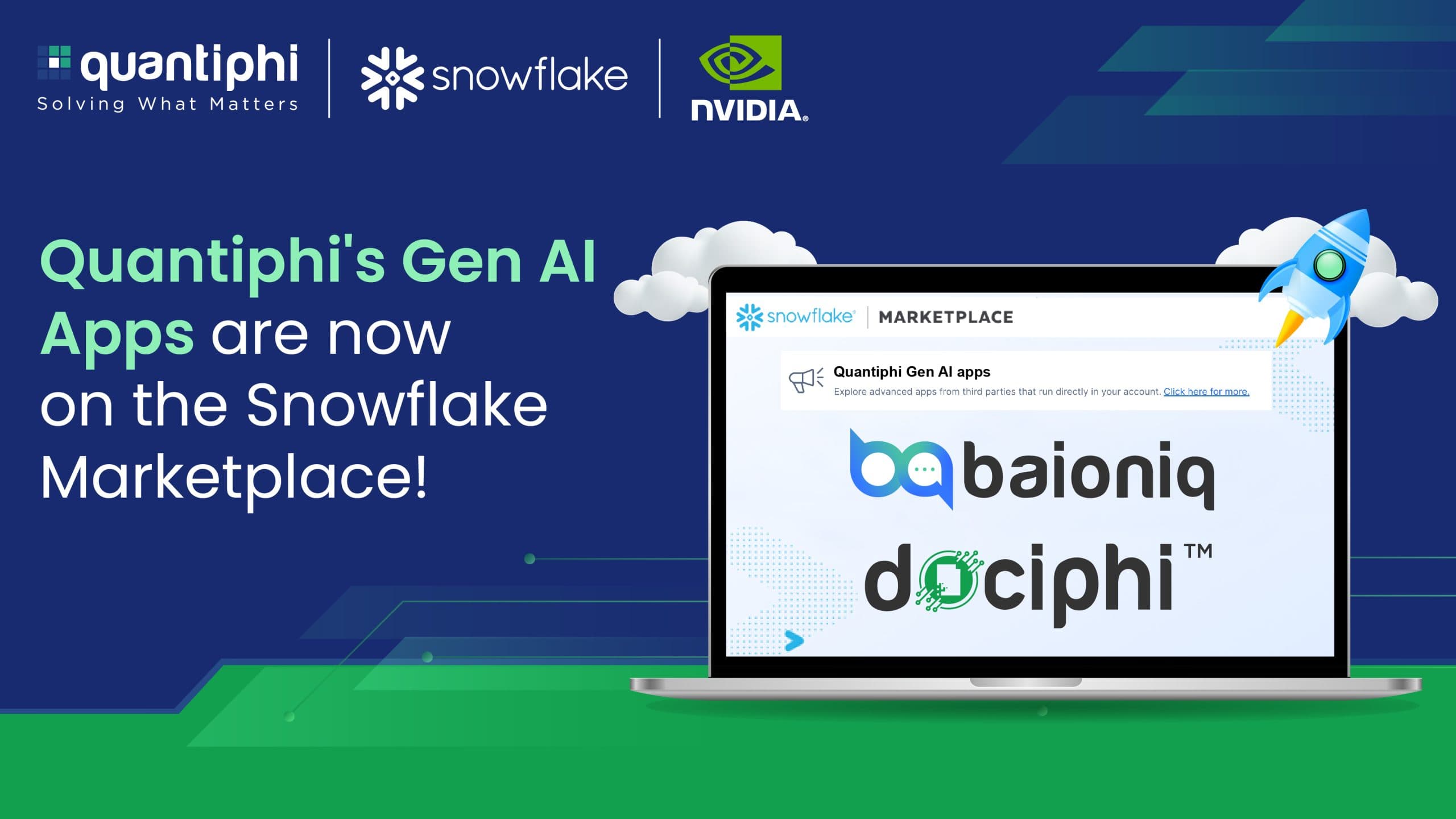Quantiphi Launches Two Generative AI Native Apps on Snowflake Marketplace