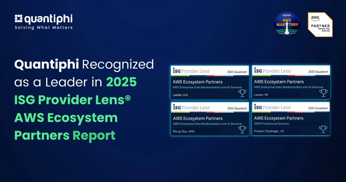 Quantiphi Recognized as a Leader in 2025 ISG Provider Lens® AWS Ecosystem Partners Report